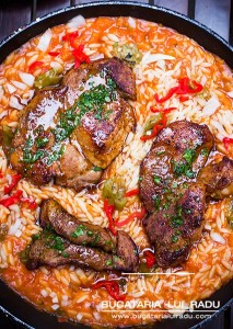 porc picant tocana de legume orzo 1